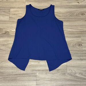 Express Blue Open-Back Tank Top – Size Medium